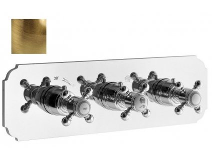 SASSARI podom. sprchová termostatická baterie, 3 výstupy, bronz (LO41L169DBR) SR393BR
