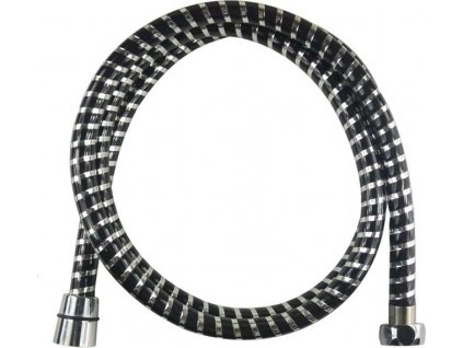 Mereo Sprchová hadica 150 cm, čierna - chróm CB110B