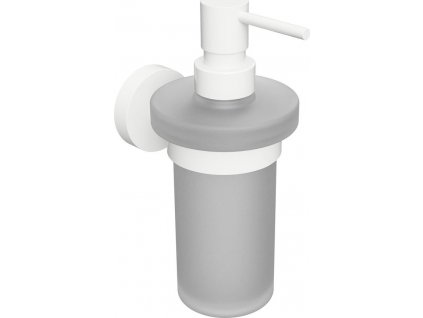 X-ROUND WHITE dávkovač mydla, mliečne sklo, 230ml, biela XR101W