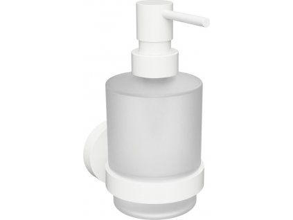 X-ROUND WHITE dávkovač mýdla 200ml, mléčné sklo, bílá mat XR103W