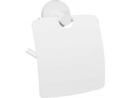 X-ROUND WHITE držiak toaletného papiera s krytom, biela XR732W