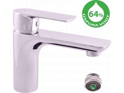 Slezák Rav Spořící vodovodní baterie umyvadlová VLTAVA ECO (Varianta Spořící vodovodní baterie umyvadlová VLTAVA ECO, Barva: Chrom, Rozměr: 3/8'')