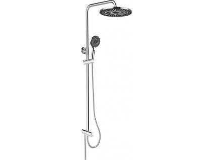 Mereo Sprchový set s tyčou, čierna hlavová sprcha a trojpolohová ručná sprcha CB95001SB1