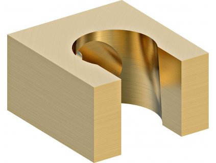 Držák sprchy hranatý, pevný, zlato mat 1205-14GB