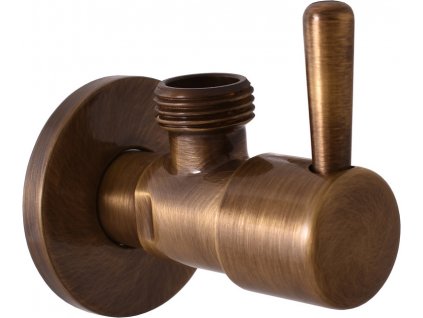 Slezák Rav Ventil rohový 1/2''x3/8'' - stará mosaz (bronz) (Varianta Ventil rohový 1/2''x3/8'' - stará mosaz (bronz), Barva: Stará mosaz (Bronz))