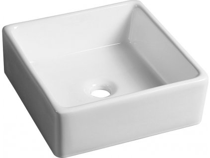 UBEGA keramické umývadlo na dosku 38x38 cm, biela BH7006