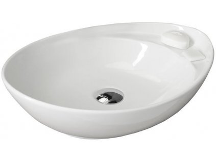BEVERLY keramické umývadlo na dosku, 56x37cm, biela WH040
