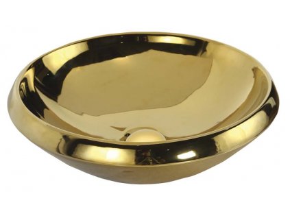 MINIMAL umývadlo na dosku okrúhle priemer 45x13,5 cm, zlatá MN045-AK00