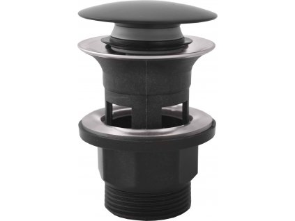 Slezák Rav Výpusť umyvadlová CLICK-CLACK 5/4 černá matná - plast (Varianta Výpusť umyvadlová CLICK-CLACK 5/4 černá matná - plast, Barva: Černá matná)