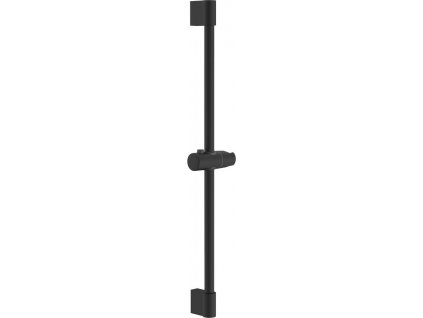 Sprchová tyč, posuvný držák, kulatá, 708mm, ABS/černá mat 1202-02B