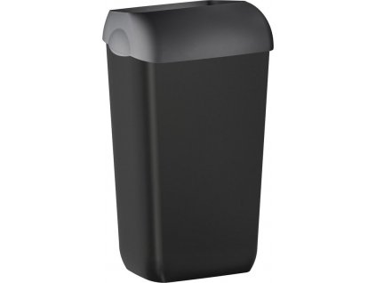 COLORED odpadkový kôš nástenný s vekom 23l, ABS, čierna mat A74201NE-1