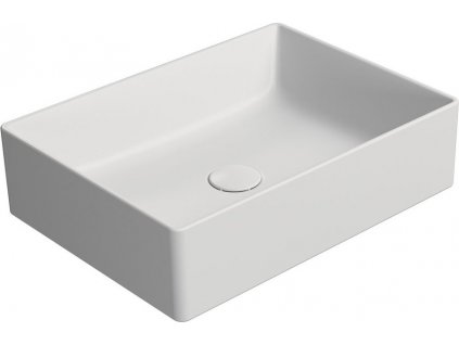 KUBE X keramické umývadlo na dosku, 50x37cm, biela mat 942909