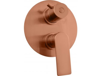 Slezák Rav Vodovodná batéria vaňová/sprchová 3-cestná vstavaná s prepínačom NIL - zlatá ružová - kartáčovaná