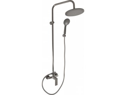 Slezák Rav Vodovodná batéria sprchová s hlavovou a ručnou sprchou NIL - metal grey kartáčovaná