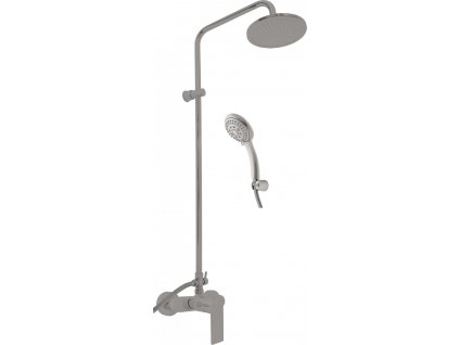 Slezák Rav Vodovodná batéria sprchová s hlavovou a ručnou sprchou NIL - metal grey lesklá