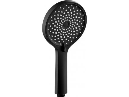 Ručná masážna sprcha, 4 režimy sprchovania, priemer 123mm, čierna mat 1204-10B