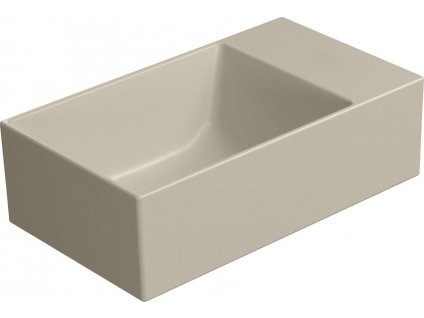 KUBE X keramické umývadlo 40x23cm, bez otvoru, pravé/ľavé, creta mat 9484008