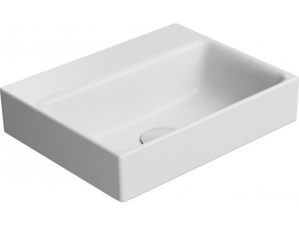 NUBES keramické umývadlo 40x32cm, bez otvoru, biela mat 9684009