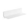 Lineabeta Curvà lakovaná hliníková police 460 mm, bílá, 5142.09
