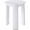 TRIO kúpeľňová stolička, priemer 33x40cm, biela 2072