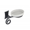 REBECCA mýdlenka, keramika, černá mat CC002