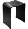 TRENDY kúpeľňová stolička 40x48x27, 5cm, čierna mat A211110