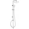 Mereo Sprchový set Sonáta s tyčí, hadicí, ruční a talířovou bílou sprchou CB60101SPA