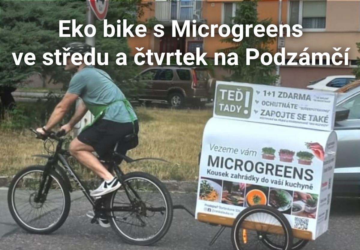 Eko bike plný Microgreens - zastávky 19. a 20. 7. 2023