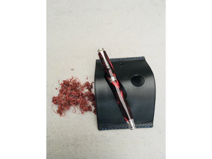 Kuličkové pero Adam -Hnědo červené