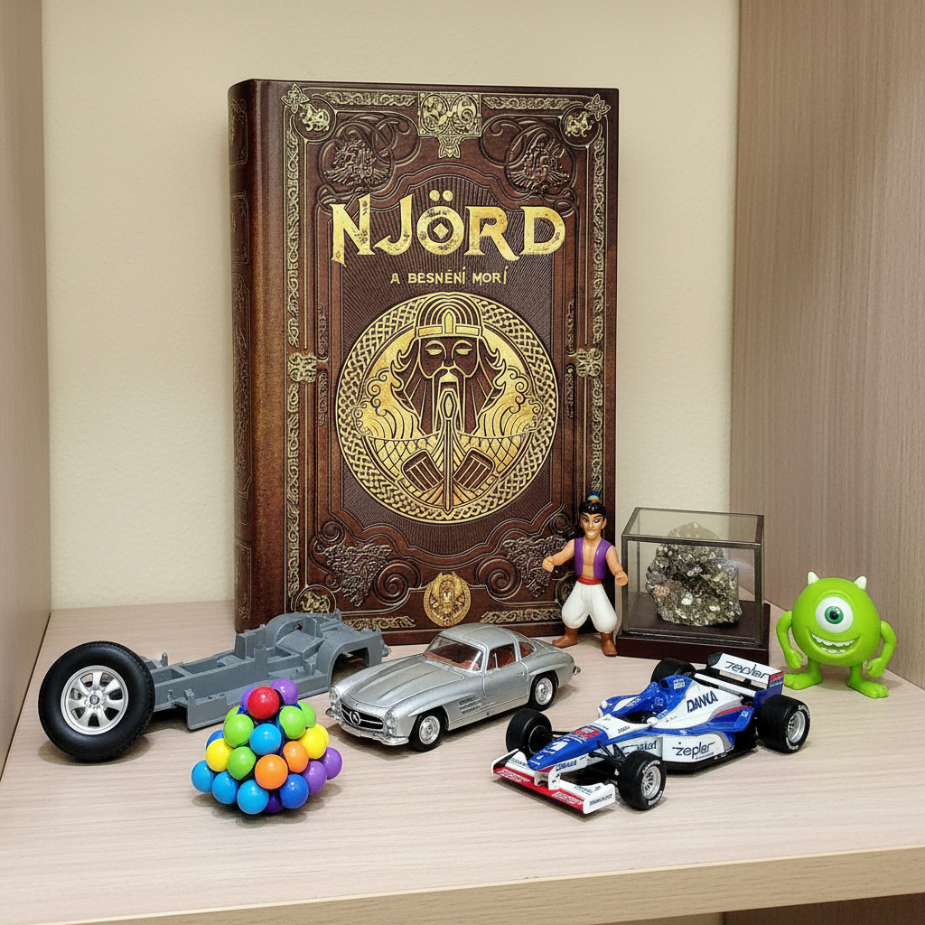 Sběratelské novinky týdne: Mercedes, F1 Damon Hill, hlavolamy i severské mýty