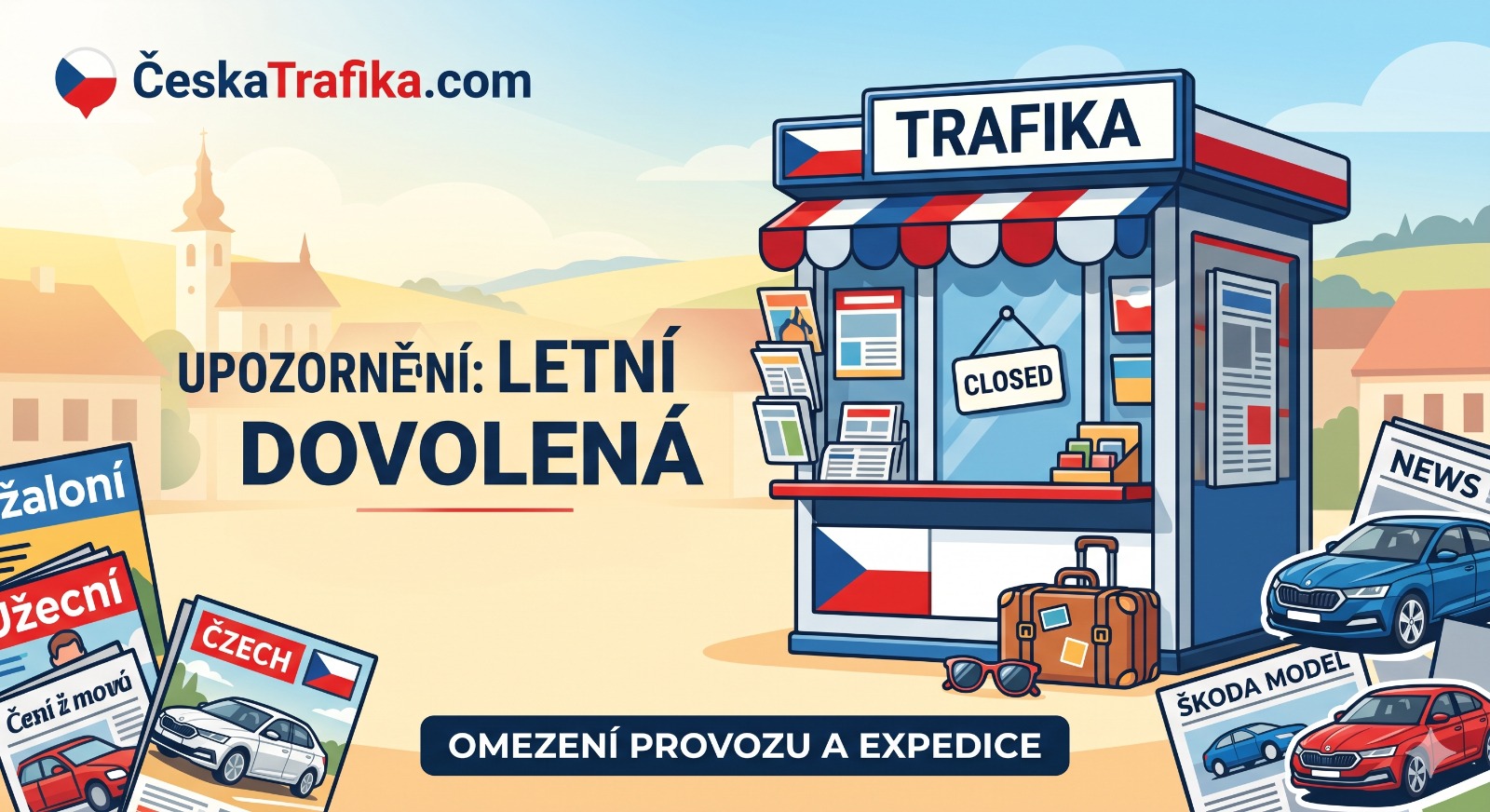 Důležité provozní informace: Plánovaná letní dovolená