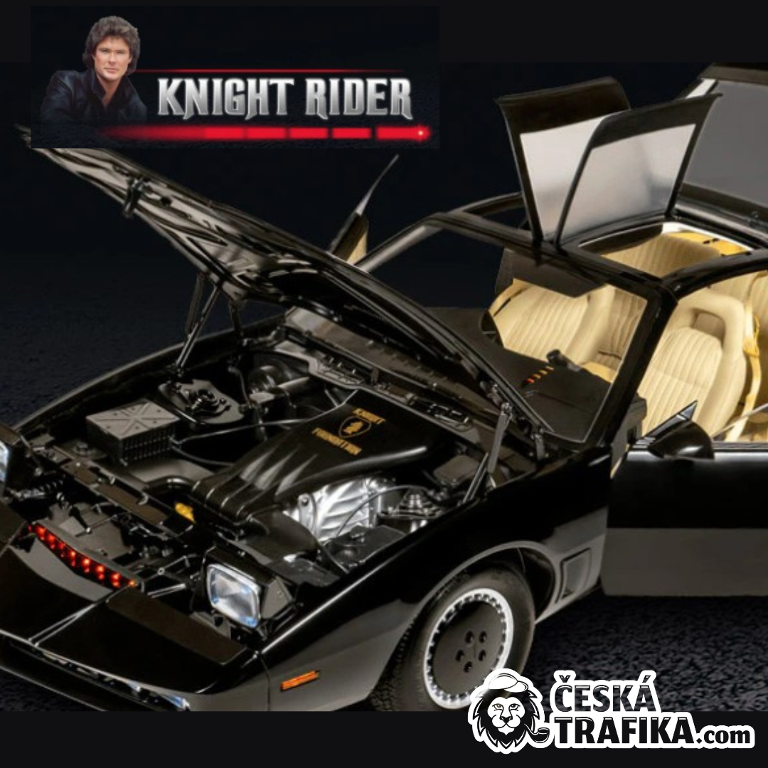 Stavebnice vozu KITT ze seriálu Knight Rider: Věrná replika legendárního auta v měřítku 1:8