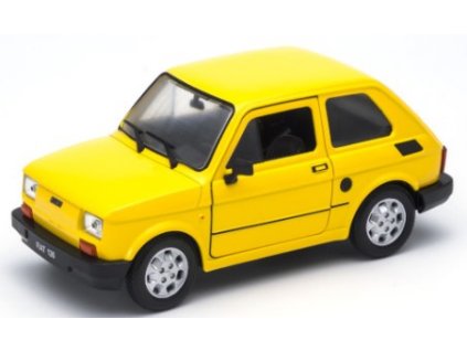 Fiat 126 žlutý 1:24 - Welly