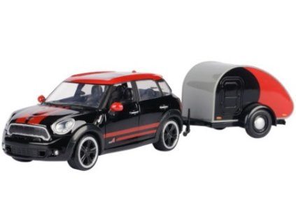Mini Cooper S Countryman s vozíkem- 1:24 Motormax