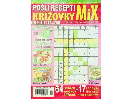 Pošli recept křížovky MIX 2026 04