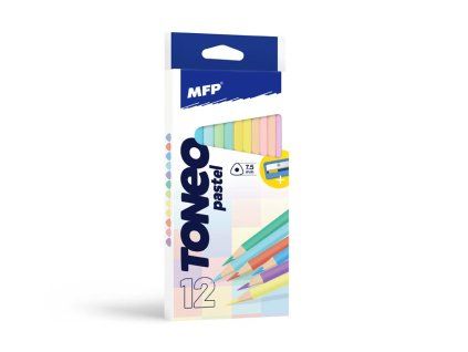 Pastelky MFP 12 ks Pastelové triangular s ořezávát