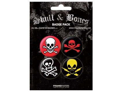 Placka set Skull Bones 4x38mm a23523701 10374