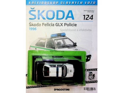 Škoda Felicia GLX Policie 1996 edice Kaleidoskop slavných vozů Škoda 124