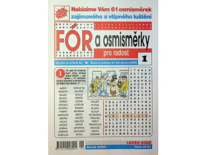 Fór a osmisměrky pro radost 2026 01