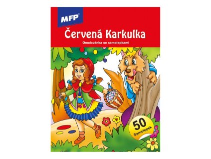 Omalovánky se samolepkami Červená Karkulka