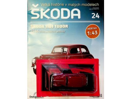 Škoda 1101 Tudor 1946 edice Škoda Velká historie v malých modelech 24