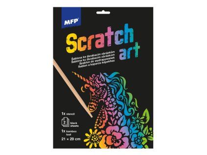 Vyškrabavací obrázek unicorn