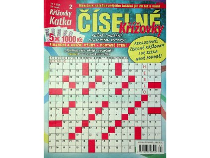 Katka křížovky číselné 2026 02