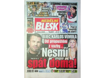Nedělní Blesk 15022026