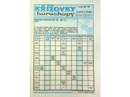 Křížovky s horoskopy 2026