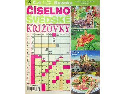 Číselno švédské křížovky Svět ženy 2026 04