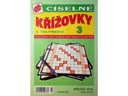 Číselné křížovky z telpresu 2026 03