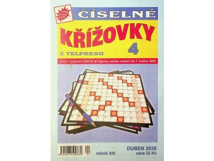Číselné křížovky z telpresu 2026 04
