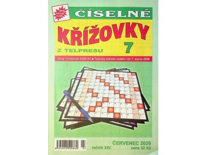 Číselné křížovky z telpresu 2026 07