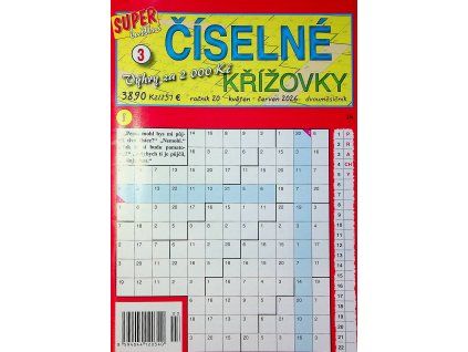 Číselné křížovky superluštění 2026 03